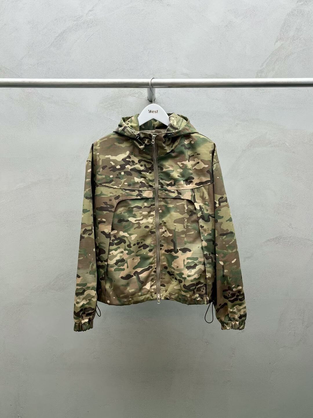 迷彩連帽拉鍊外套 West-025JK
