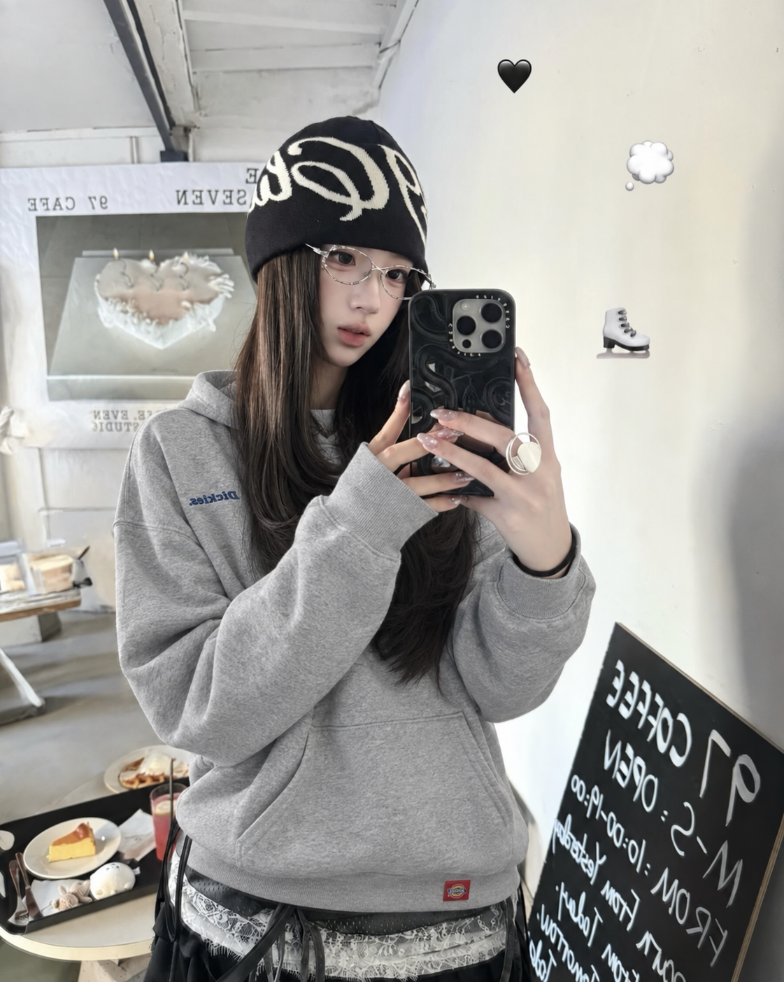 DICKIES 經典 刺繡 美式 復古 環形 背大LOGO 帽T
