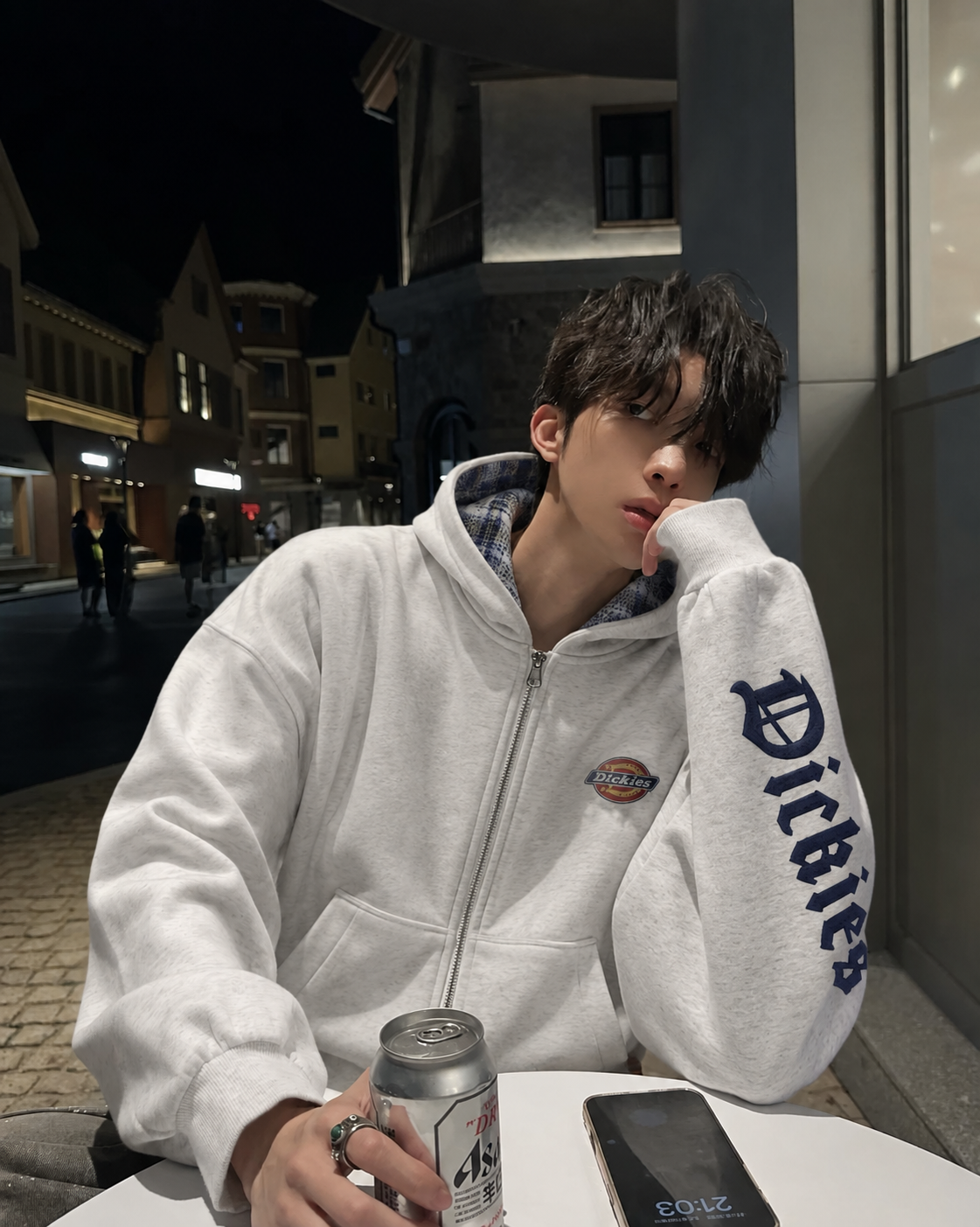 Dickies 美式 復古 歌德字 格紋 連帽外套 3色