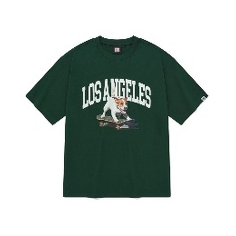 KOR-CCG0911-066 小狗 T 卹 深綠色 VSW Puppy T-Shirts Deep Green (B2XS/B2S/B2M/B2L/B2XL)