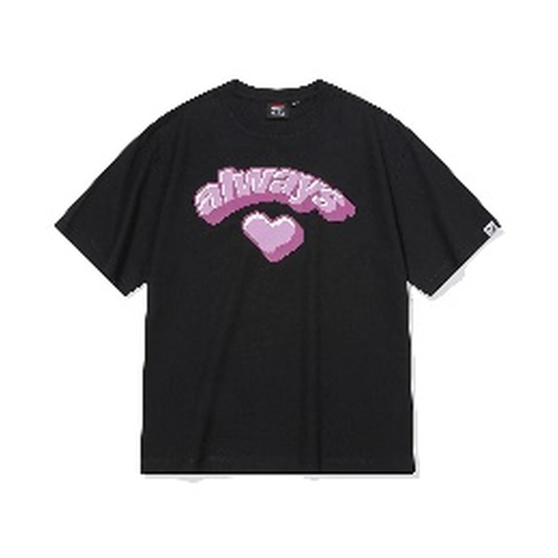 KOR-CCG0911-116 Always Love 黑色T卹 VSW Always Love T-Shirts Black (B52S/B52M/B52L/B52XL)