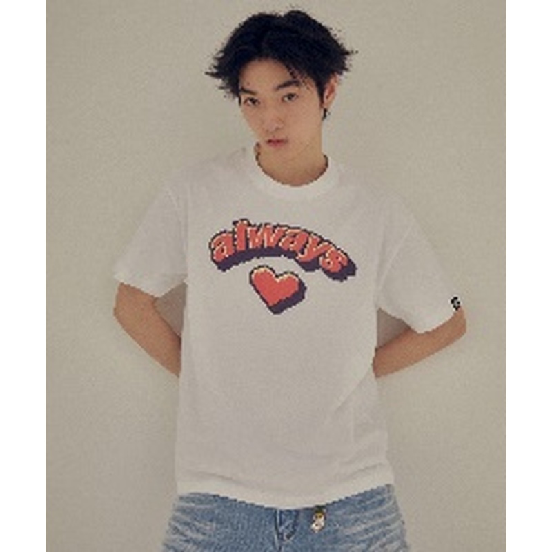 KOR-CCG0911-117 Always Love 白色T卹 VSW Always Love T-Shirts White (B53S/B53M/B53L/B53XL)
