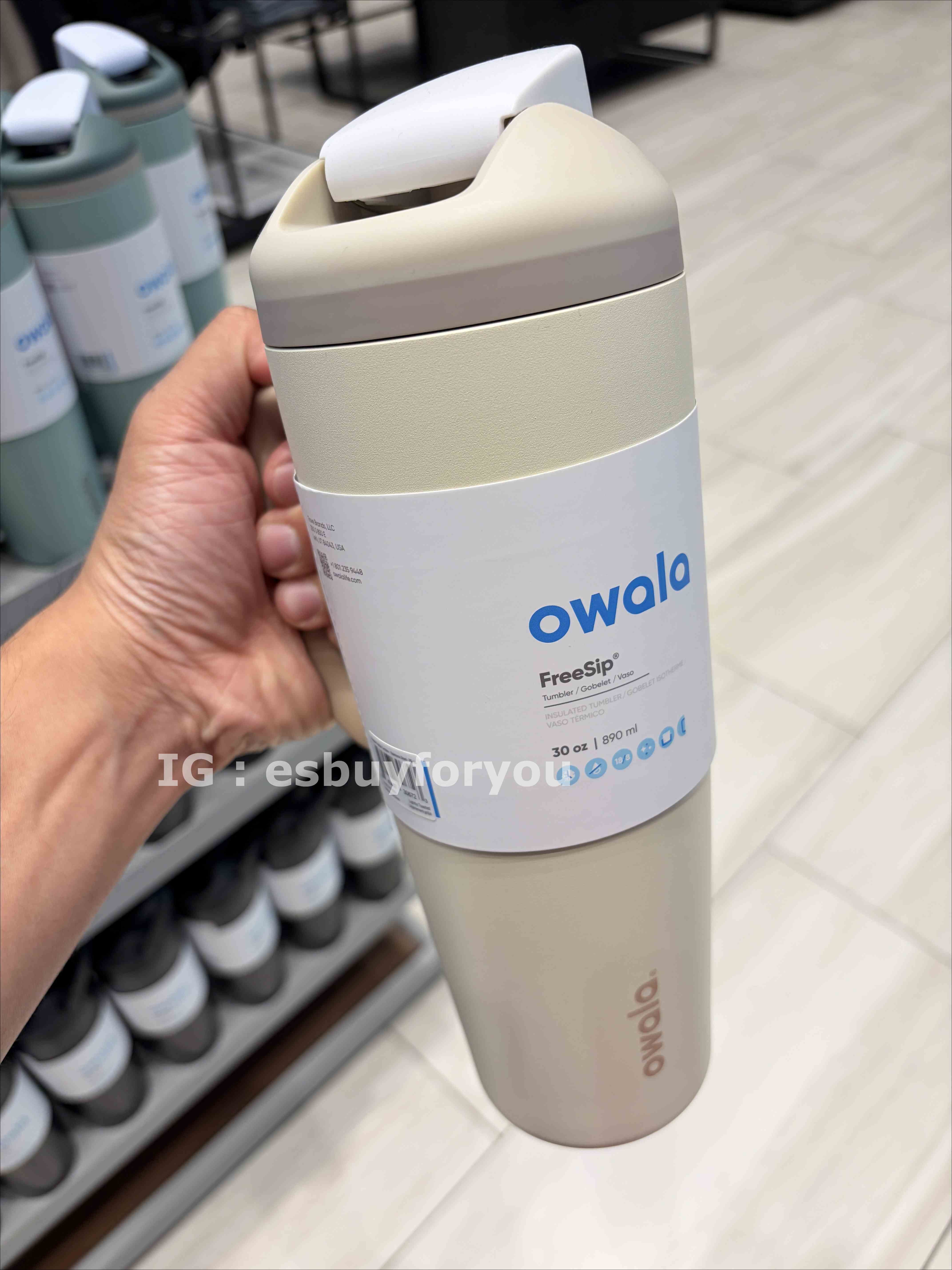 Owala(30oz 890ml) 手把款 不鏽鋼 Sway FreeSip 水壺 (內有吸管) (多色)