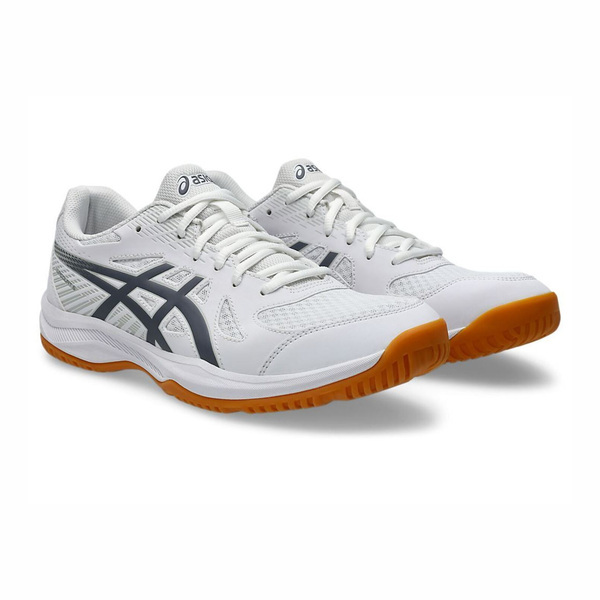 Asics 亞瑟士 Upcourt 6 1071A118-100 男女 排球鞋 羽球鞋 室內運動 包覆 回彈 白 灰