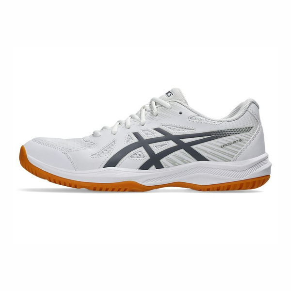 Asics 亞瑟士 Upcourt 6 1071A118-100 男女 排球鞋 羽球鞋 室內運動 包覆 回彈 白 灰