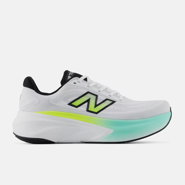 New Balance 紐巴倫 Fresh Foam X More V6 MMOR5ZG 男 慢跑鞋 寬楦 白 螢黃