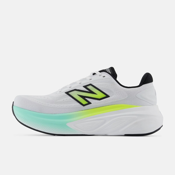 New Balance 紐巴倫 Fresh Foam X More V6 MMOR5ZG 男 慢跑鞋 寬楦 白 螢黃