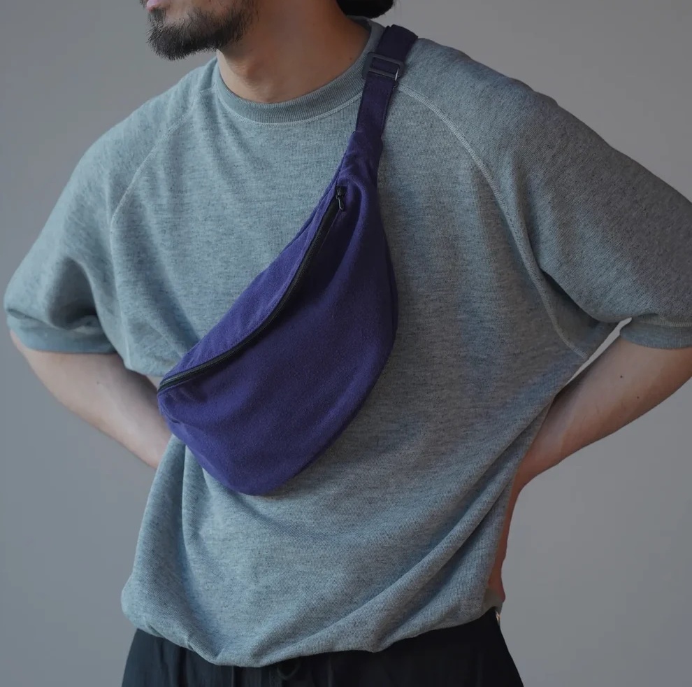 COMOLI SILK NEP WAIST BAG - PRE ORDER ITEM (預訂中)