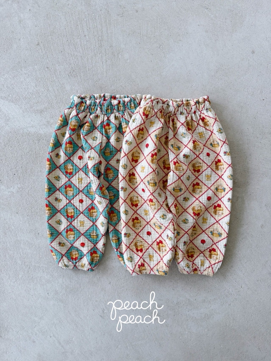 正韓秋PEACHPEACH 兩色復古法式女孩防蚊褲