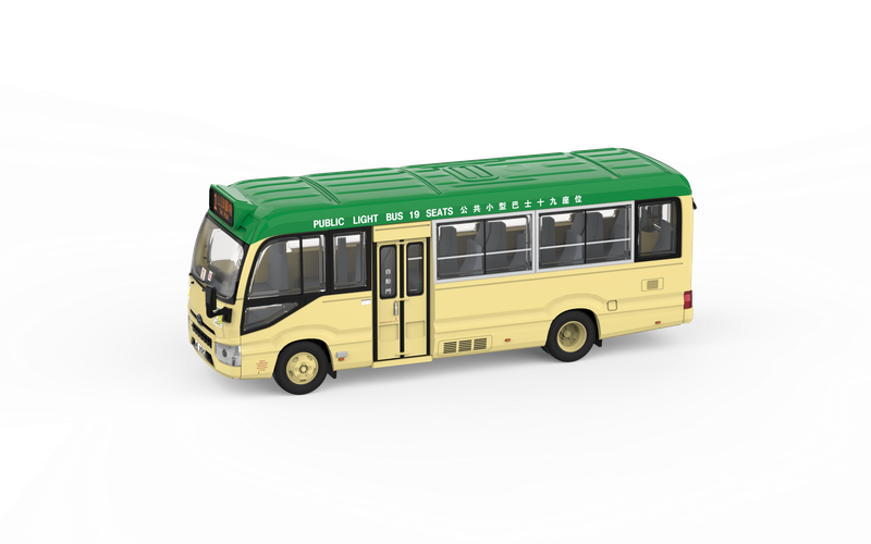 Tiny 城市 TINY08 合金車仔 -  豐田Coaster (B70) 綠色小巴 (十九座)