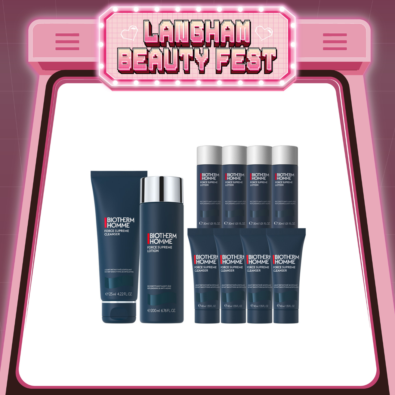 BIOTHERM 男士緊緻淡紋潔面爽膚套裝