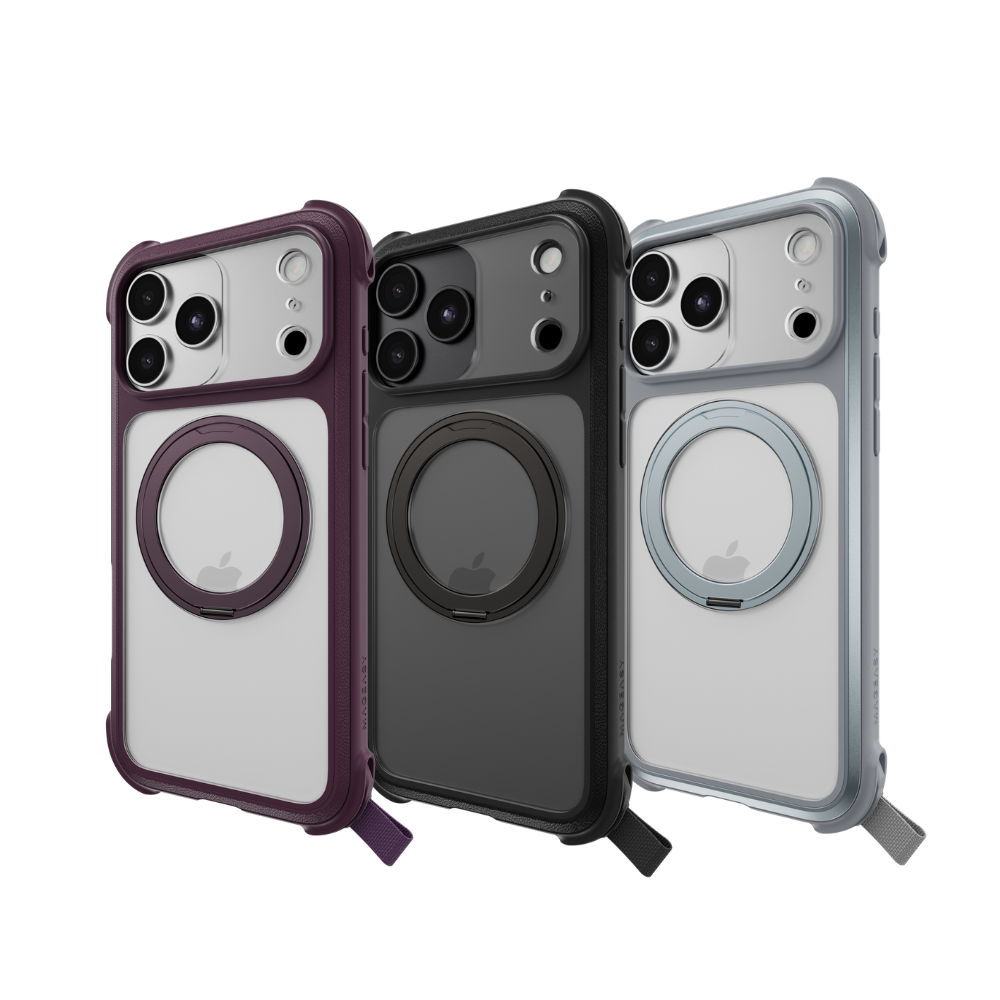 【 MAGEASY 】 iPhone 18 系列 超軍規防摔磁吸支架手機殼 Odyssey Stand M -支援Mag safe（紫/黑/迷霧）