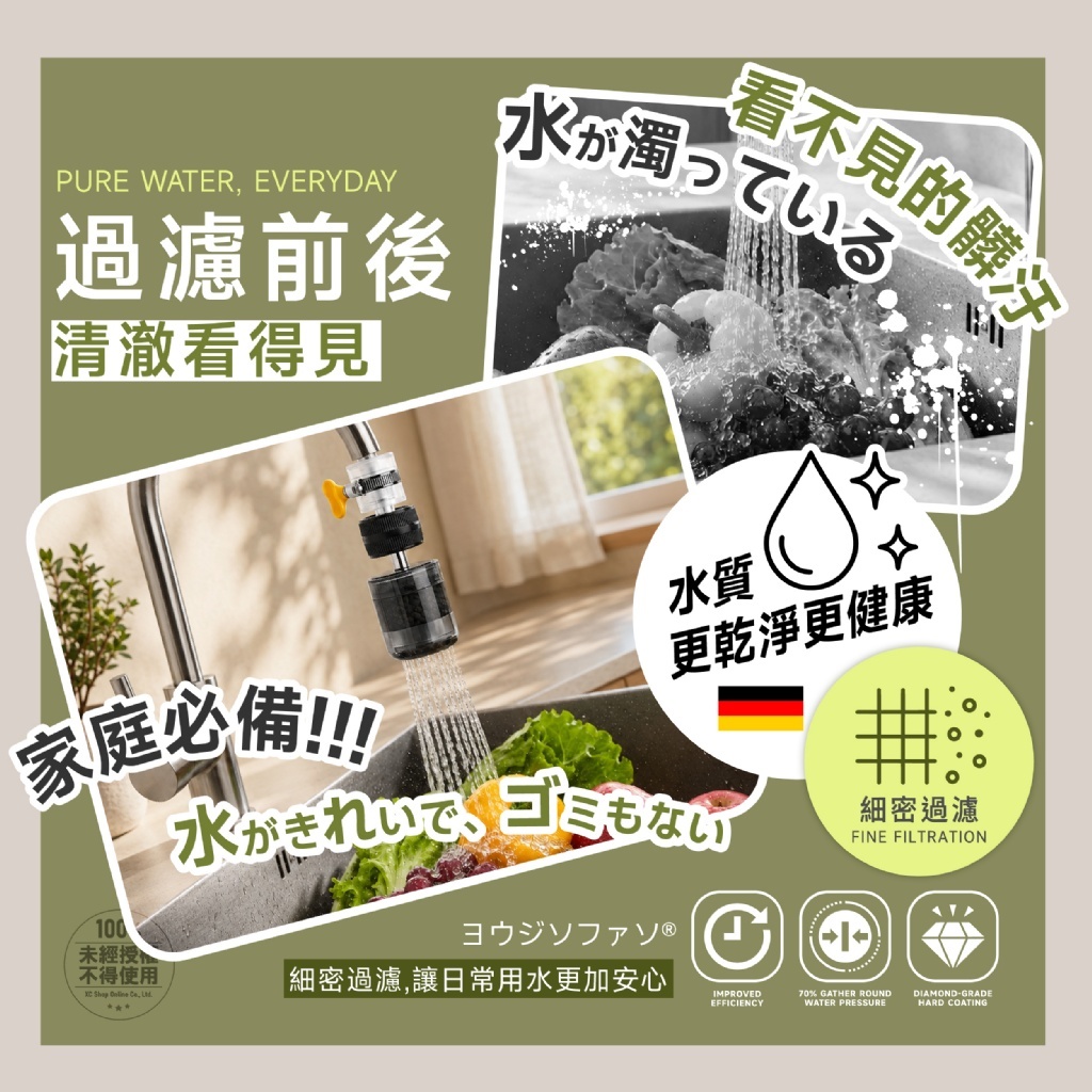 WSBB12739   🌟ヨウジソファソ® 鈦乾淨多效水龍頭濾水器 （11月上旬 ）