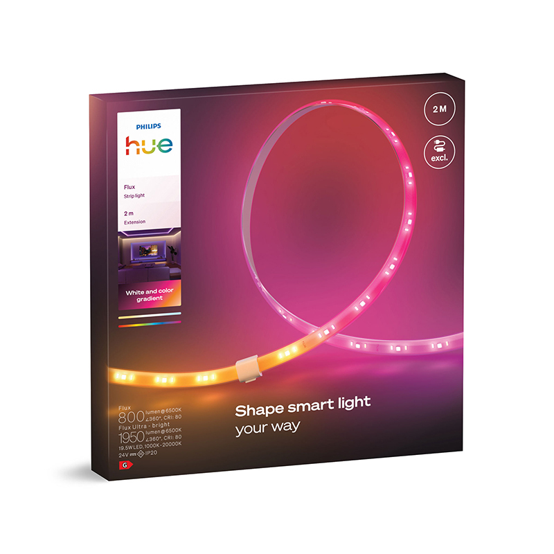 Philips Hue グラデーション LEDテープライト Hue Flux Hue Flux Strip Light Extension (2M)