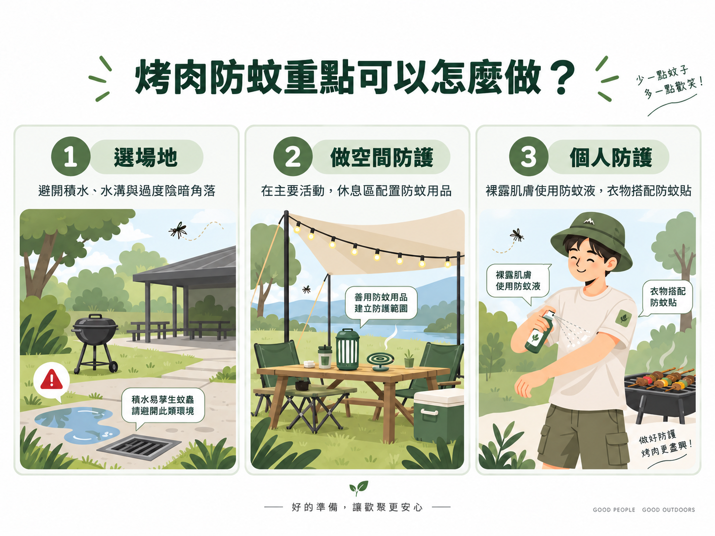 烤肉防蚊重點可以怎麼做?3大實用招數一次看