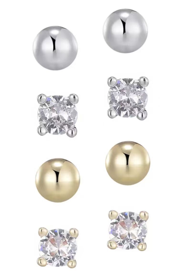 【預購】Adornia N091056 混合款耳釘 (4對裝)