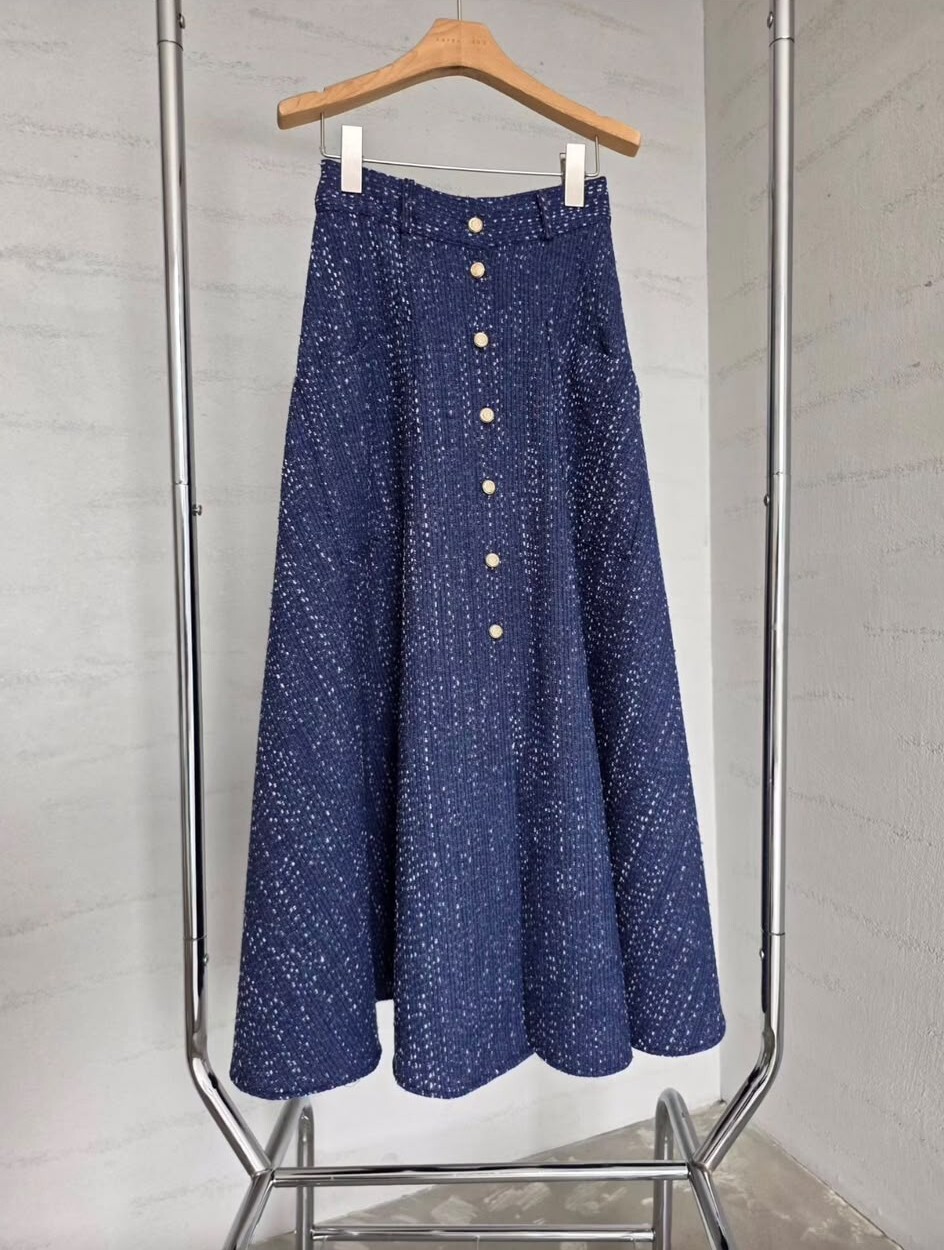 CR05  下身 小香風高腰裙 腰26-33 HIP54 長34.5 $559