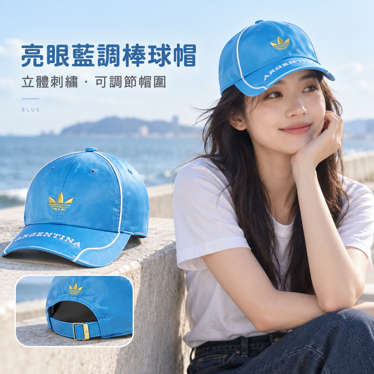【預購】adidas N091013 Originals 棒球帽 (藍色)