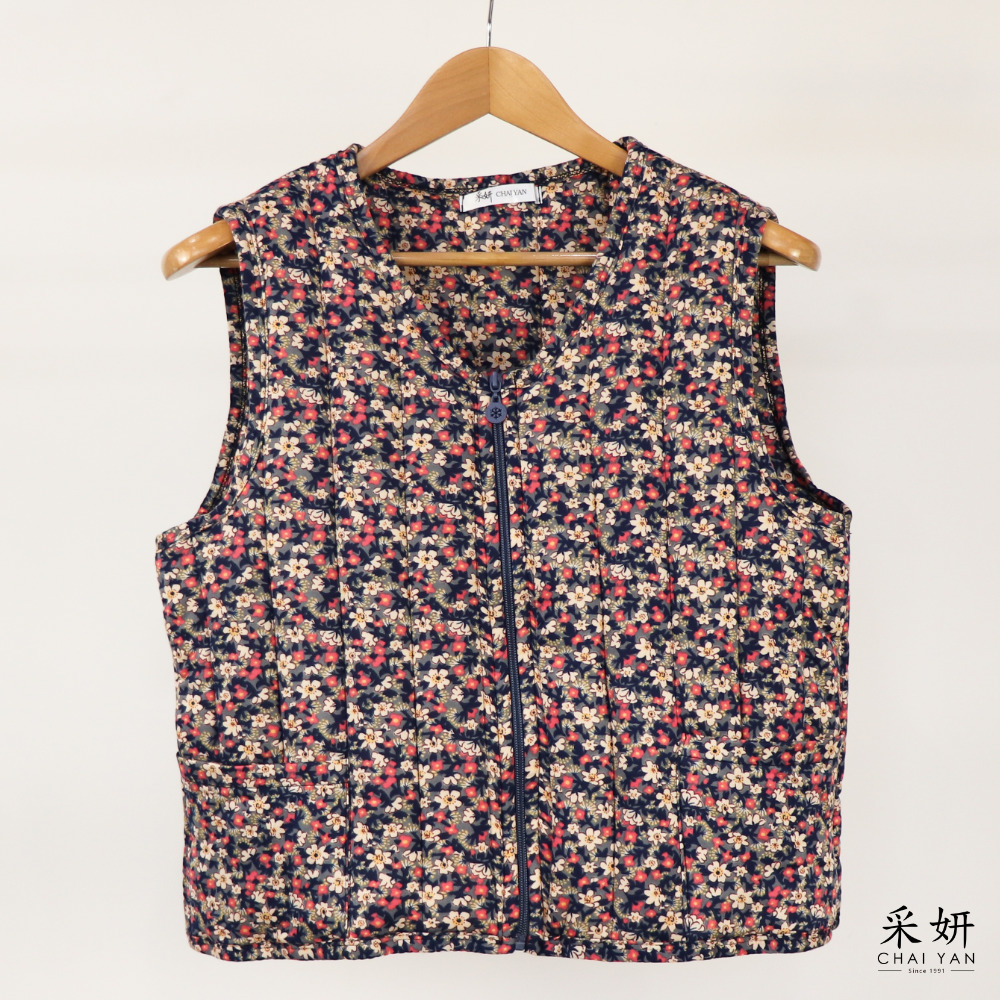 小碎花花布背心