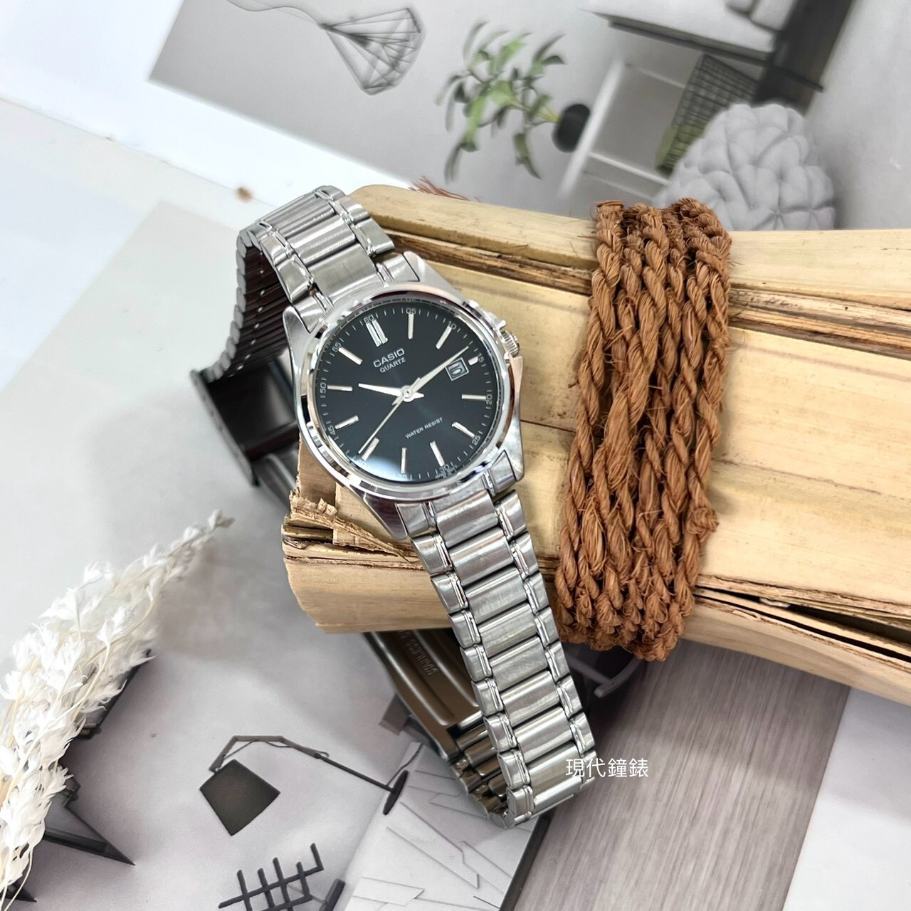 【CASIO 卡西歐】黑面經典不鏽鋼女錶LTP-1183A-1A 28mm 現代鐘錶