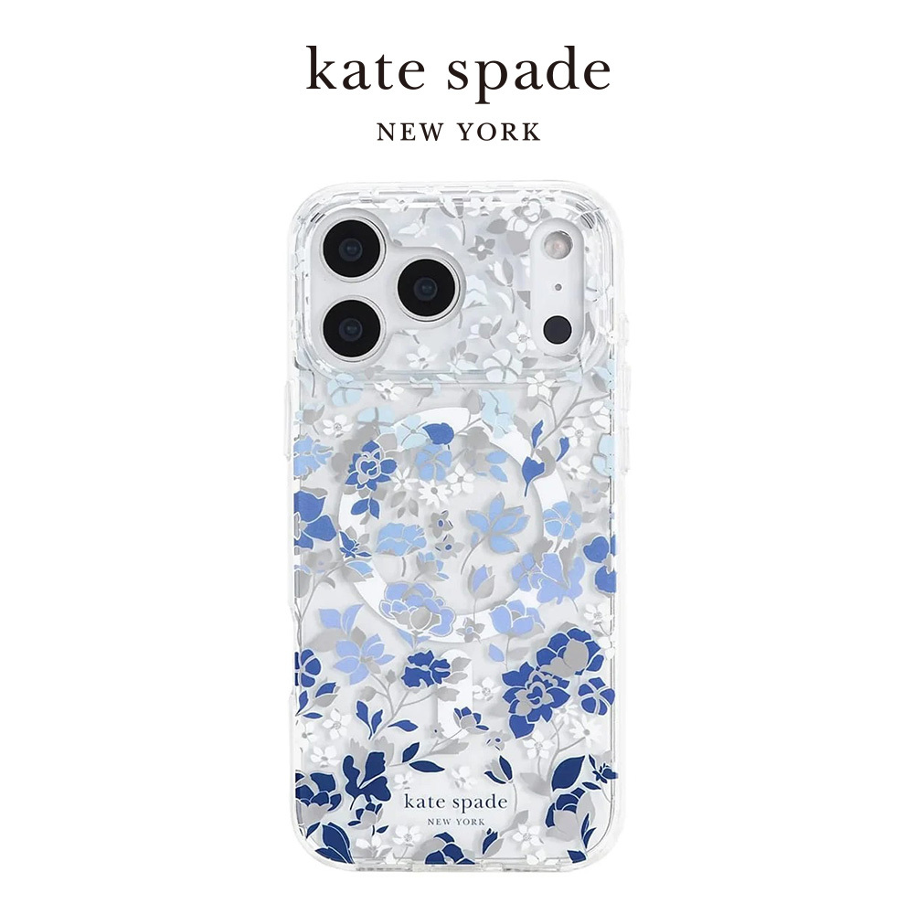 kate spade iPhone 18系列 精品磁吸防摔 手機殼 皇室藍