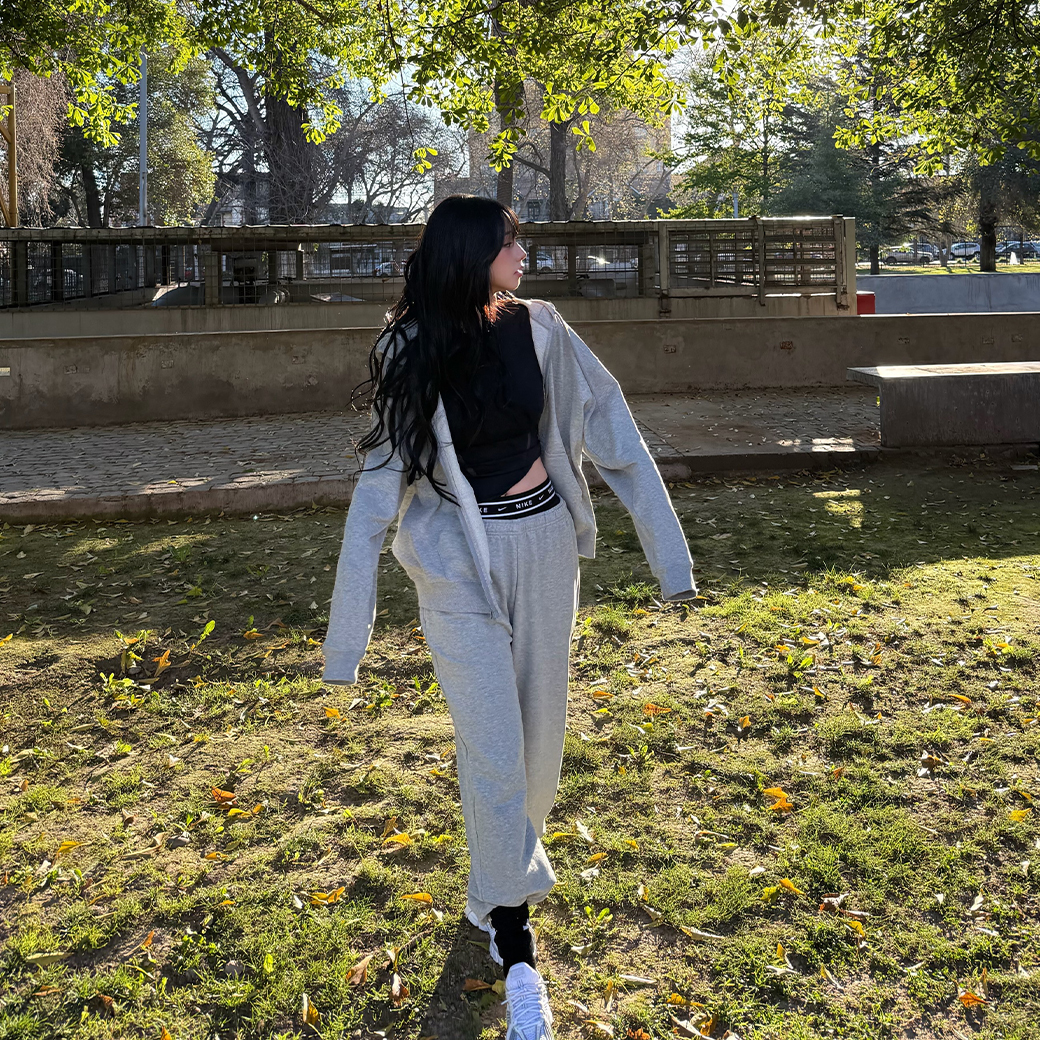NIKE STUDIO FLEECE MEDIUM WEIGHT 柳智敏 劉知珉 KARINA同款 寬鬆 縮口 棉褲 兩色 (女款)