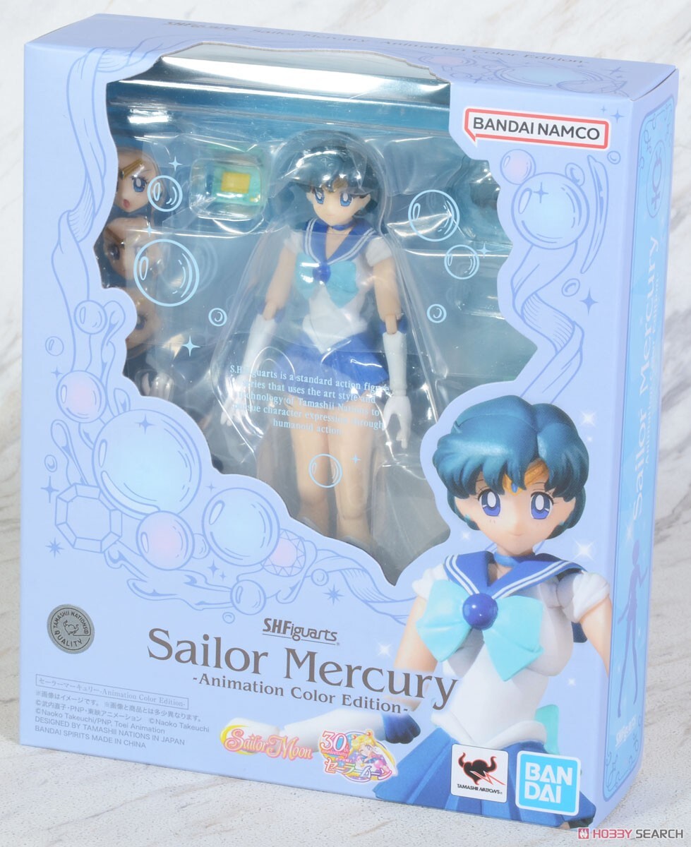萬代 SHF 水手水星 水野亞美 動畫配色版 美少女戰士 可動完成品