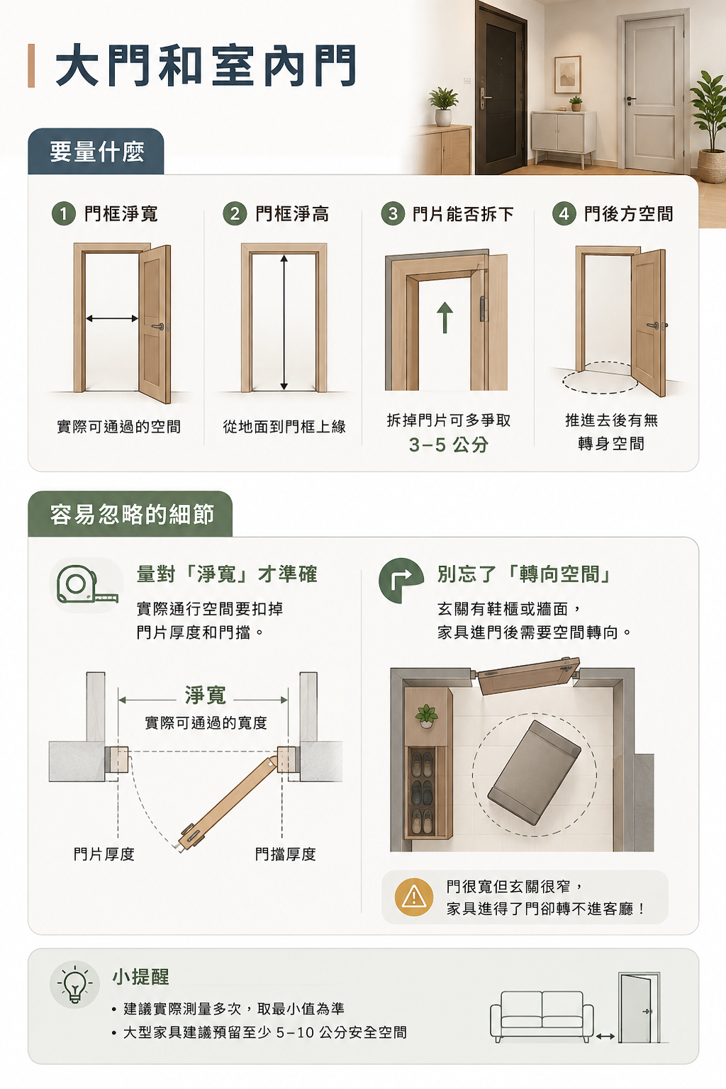 大門與室內門尺寸測量