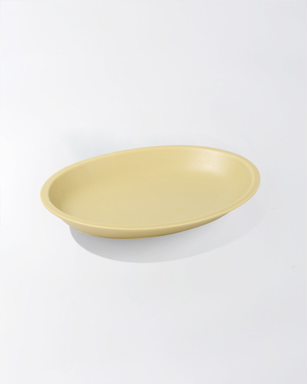 Madurai 24cm oval bowl  yellow green M ｜studio m'