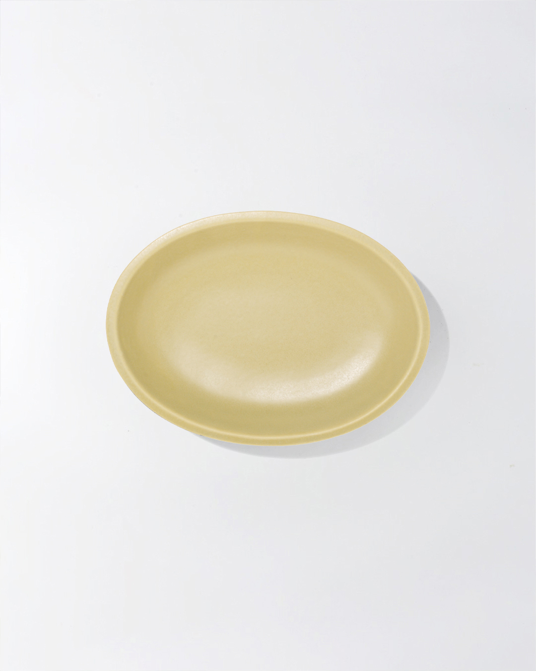 Madurai 24cm oval bowl  yellow green M ｜studio m'