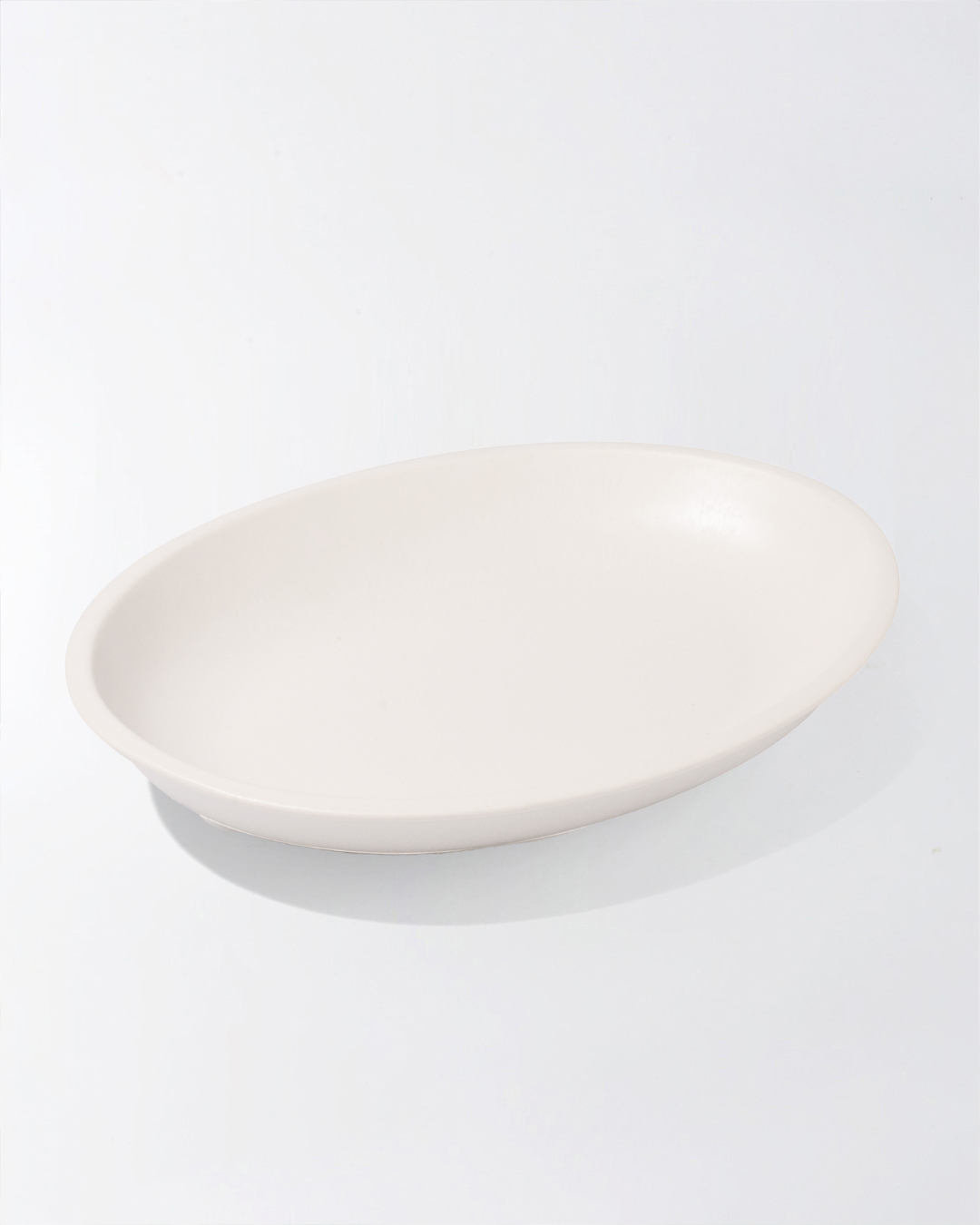Madurai 28cm oval bowl White L｜studio m'