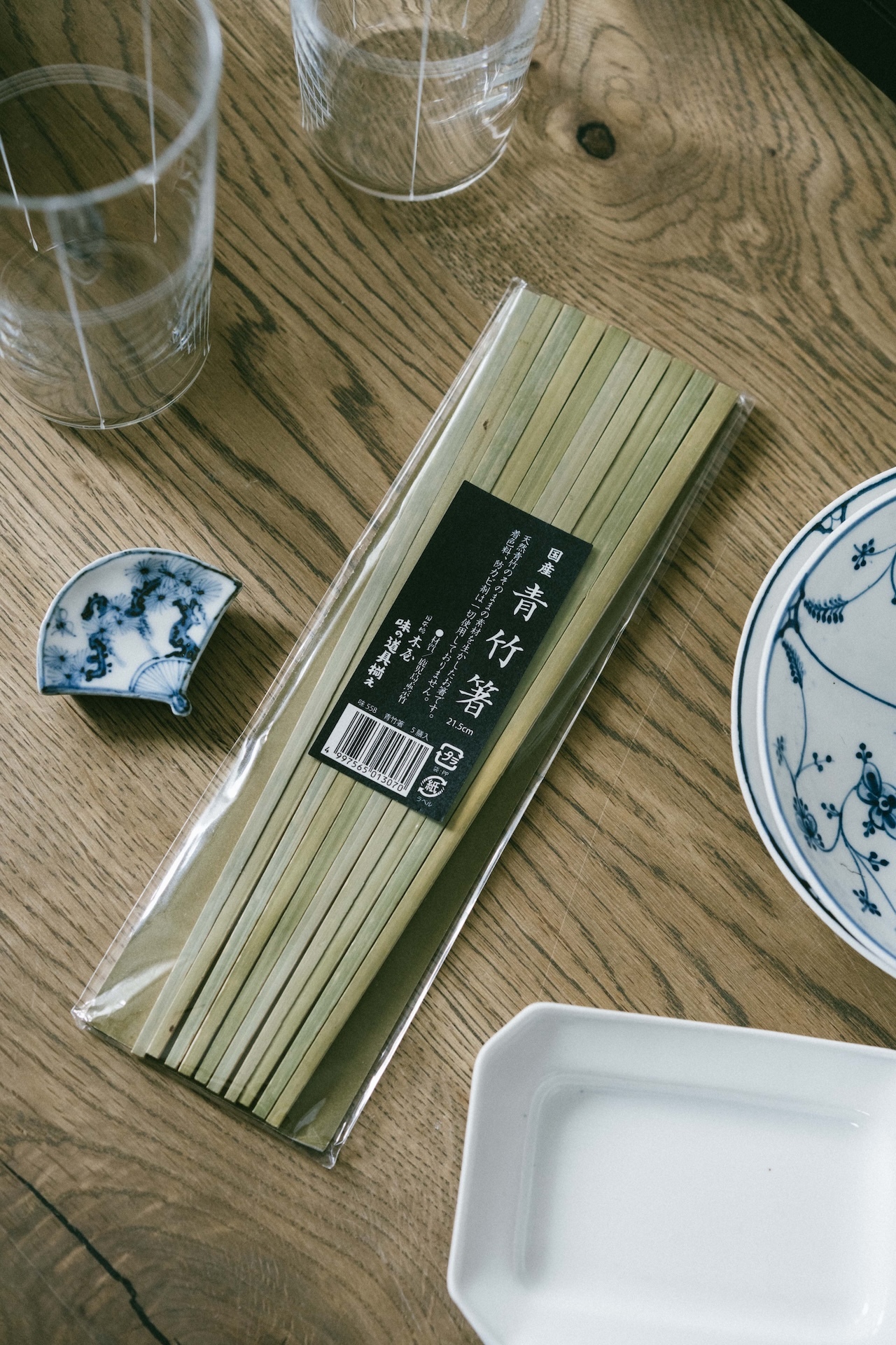 日本橋木屋 味の道具揃え 國產青竹箸（5膳入）