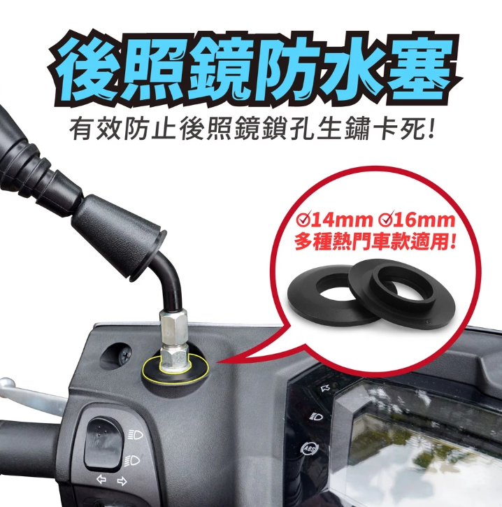 【Gozilla】後照鏡防水蓋 後照鏡防水塞 勁戰六代七代 勁戰 全新迪爵 Fiddle JETSL MMBCU DRG Force