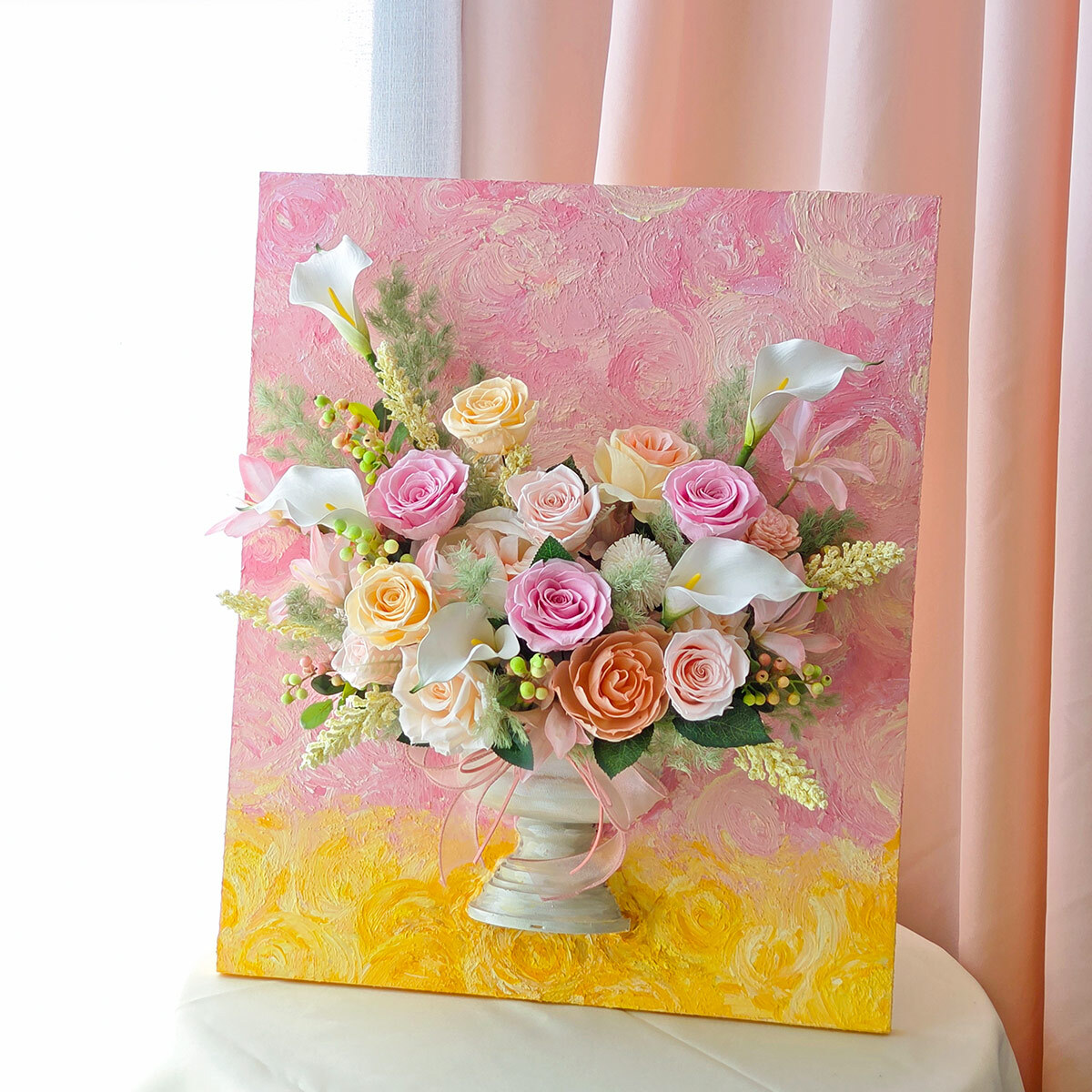 FD01｜花間絮語立體花畫