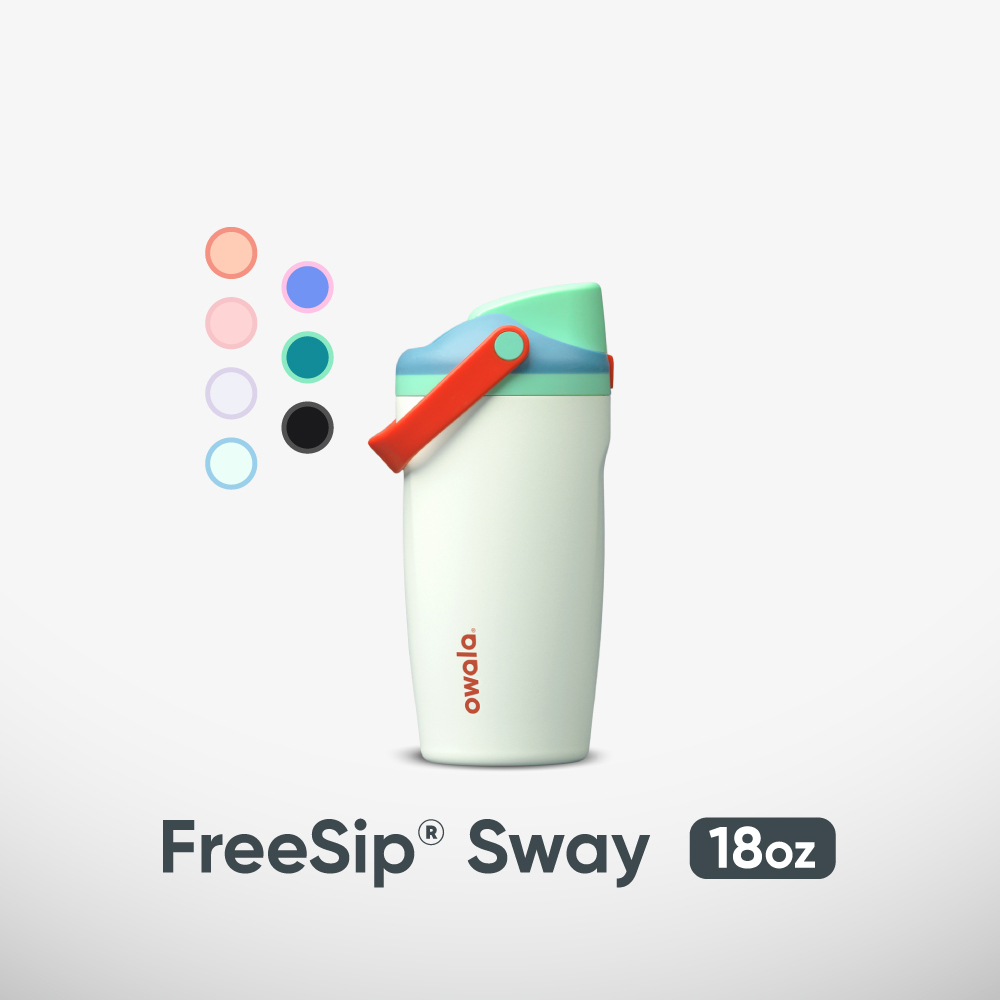 Owala® FreeSip Sway 不鏽鋼 雙飲口吸管手提水壺|535ml