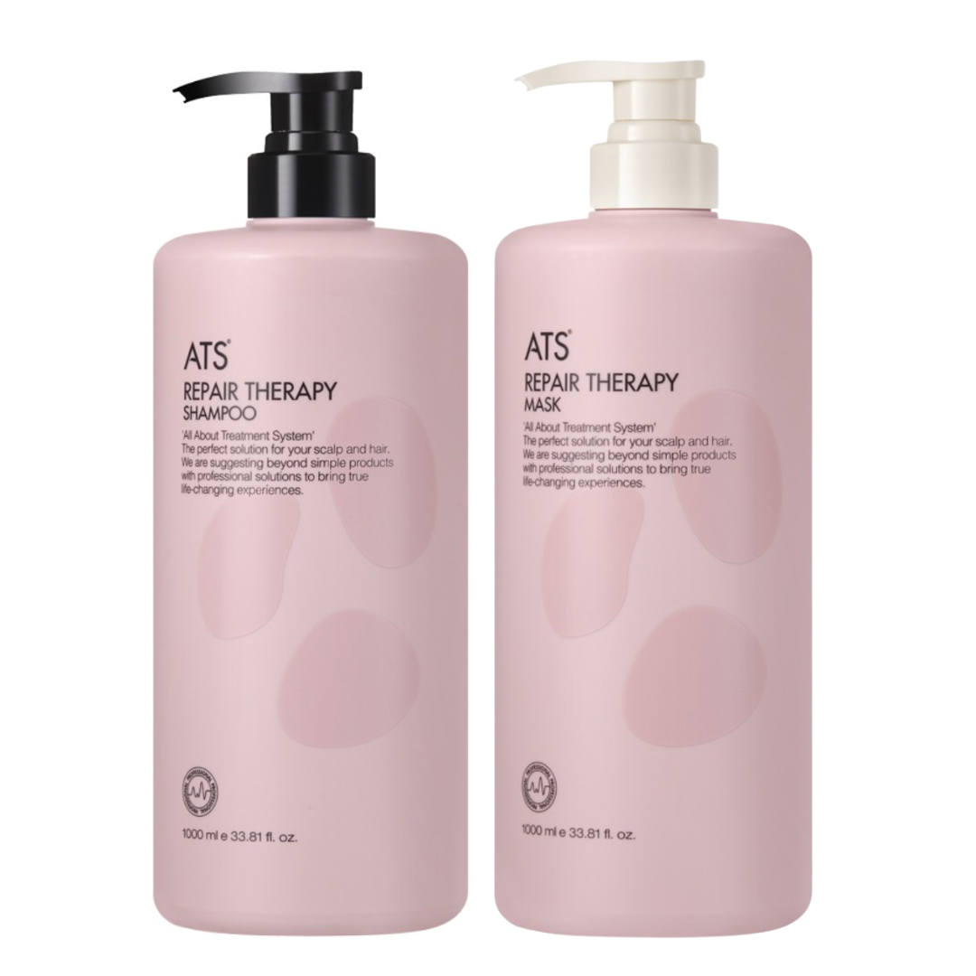 ATS Repair Therapy Shampoo+Mask 創傷治療洗護套裝 1000ml+1000ml