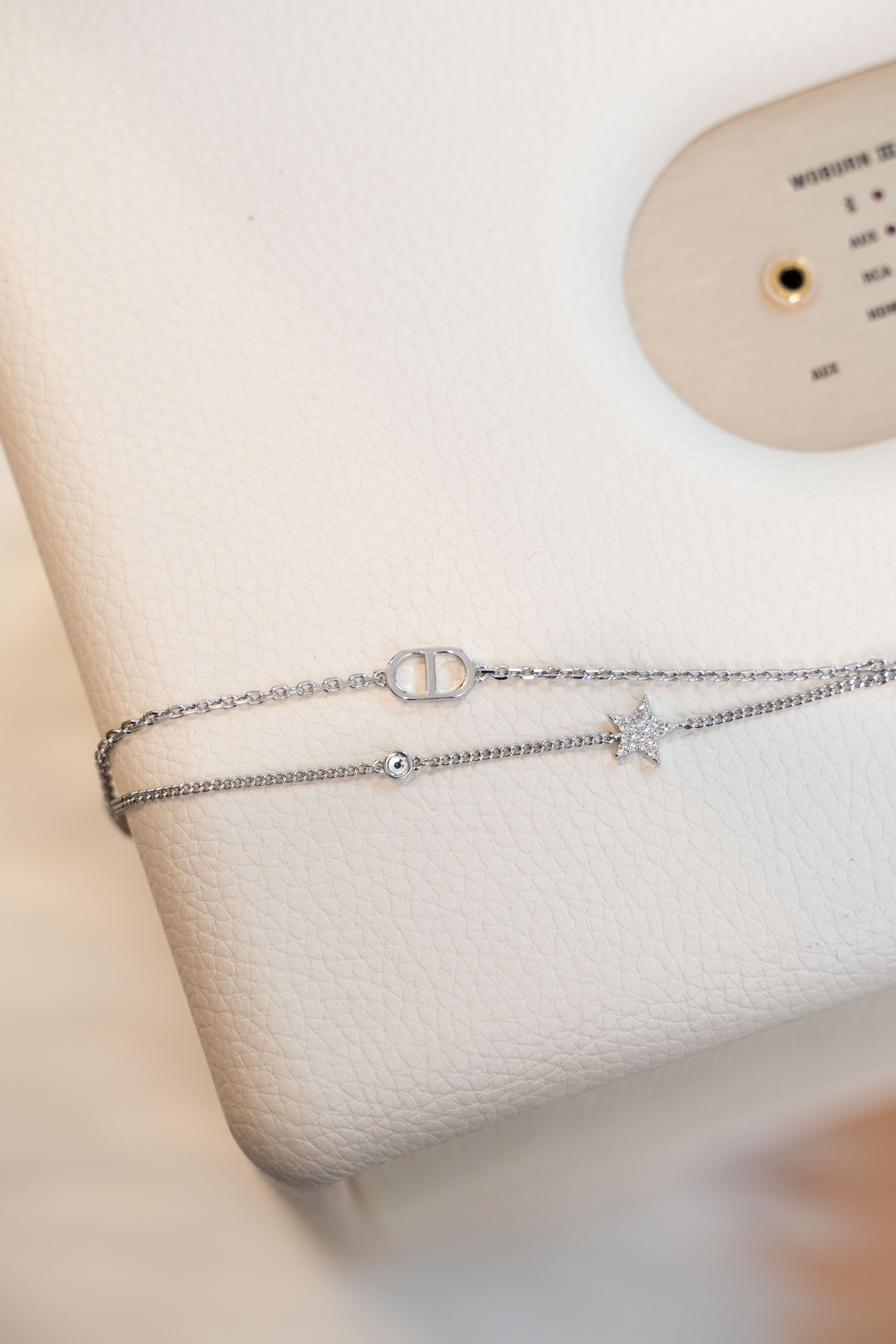 Dior Petit CD bracelet  銀色星星雙層手鏈