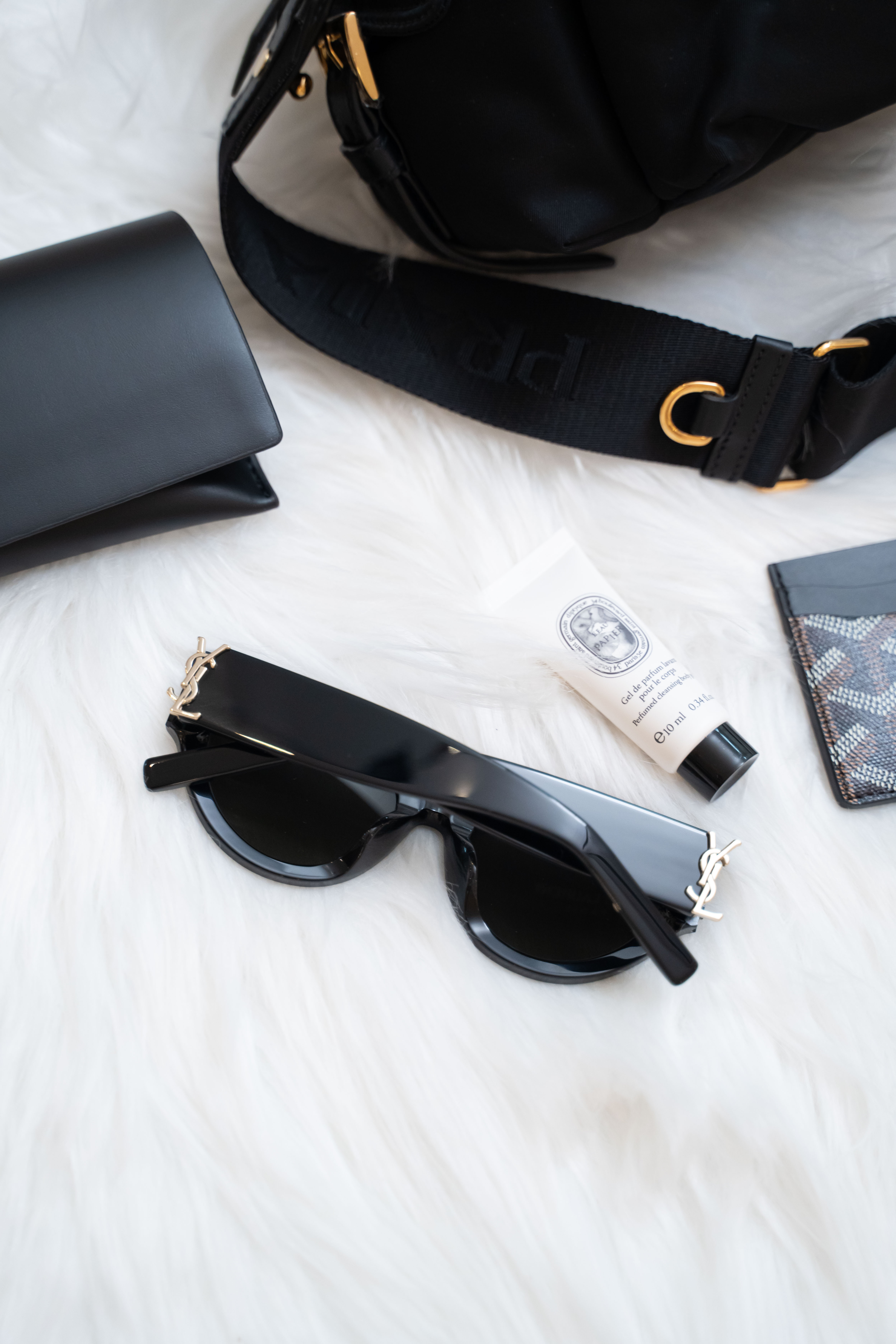 YSL Saint Laurent M94 黑色貓眼太陽眼鏡