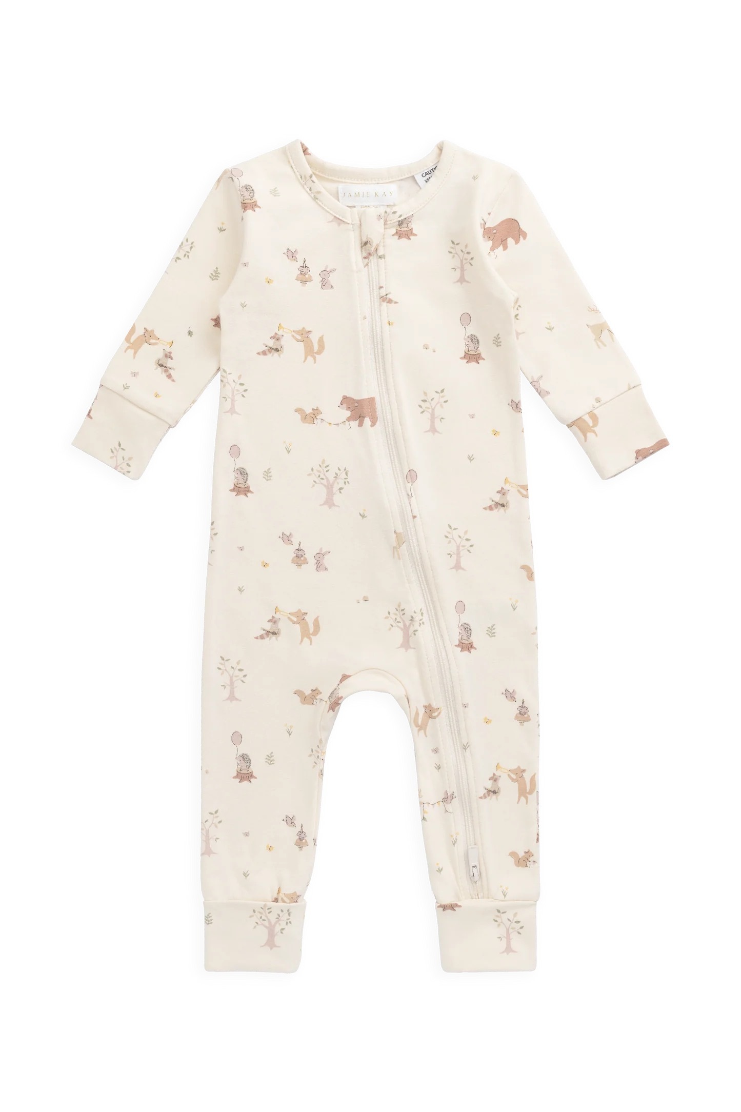 【預購】JAMIE KAY - Organic Cotton Reese Zip Onepiece（Party Animals）