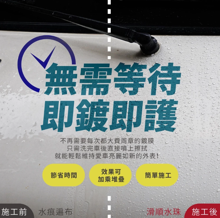 【Gozilla】鍍膜維護劑 水鍍膜封體 防雨防潑水漆面增亮 懶人洗車打蠟 濕上濕下 玻璃鍍膜可用 汽機車 勁戰七代
