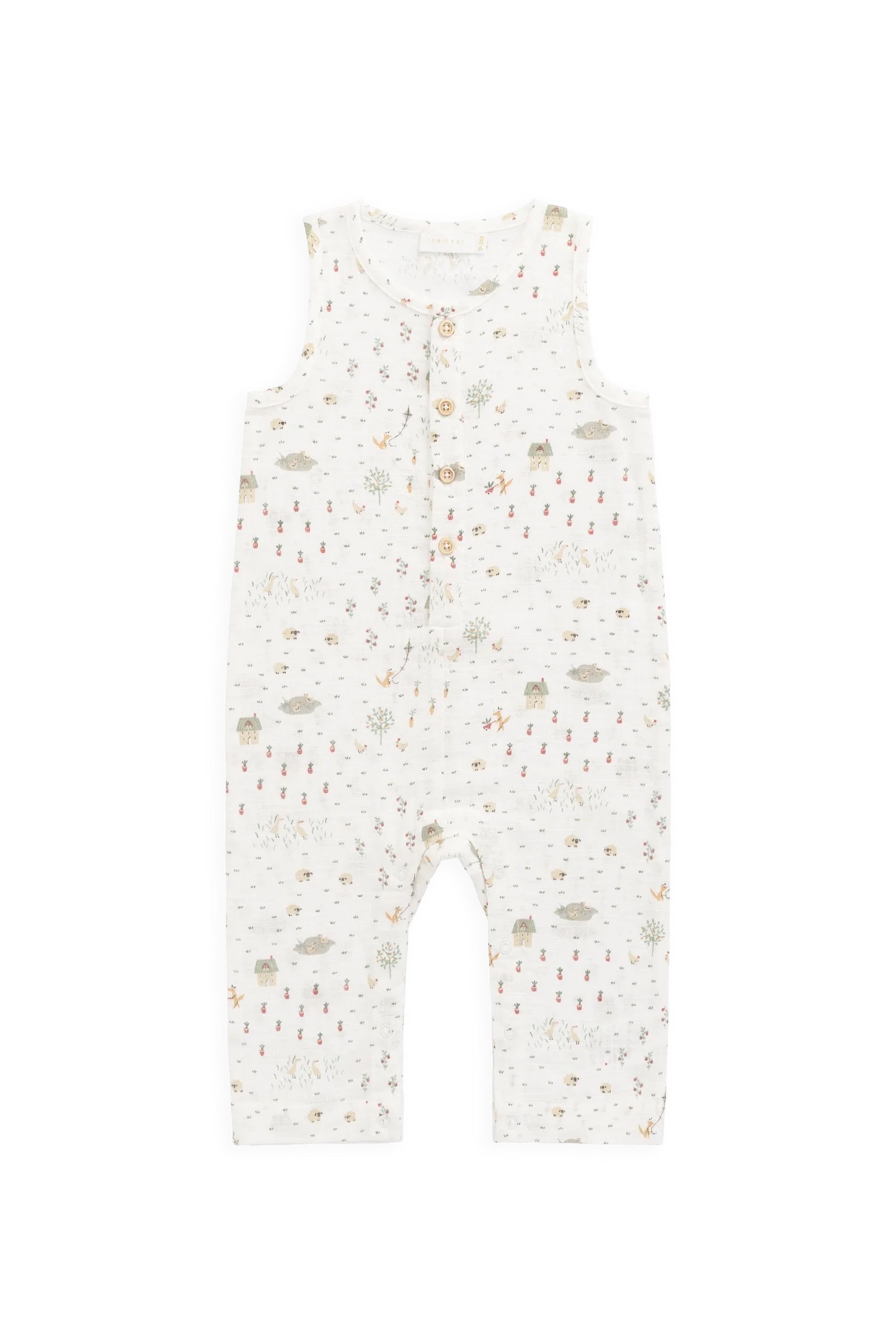 【預購】JAMIE KAY - Organic Cotton Milo Jumpsuit（Countryside Life Tofu）