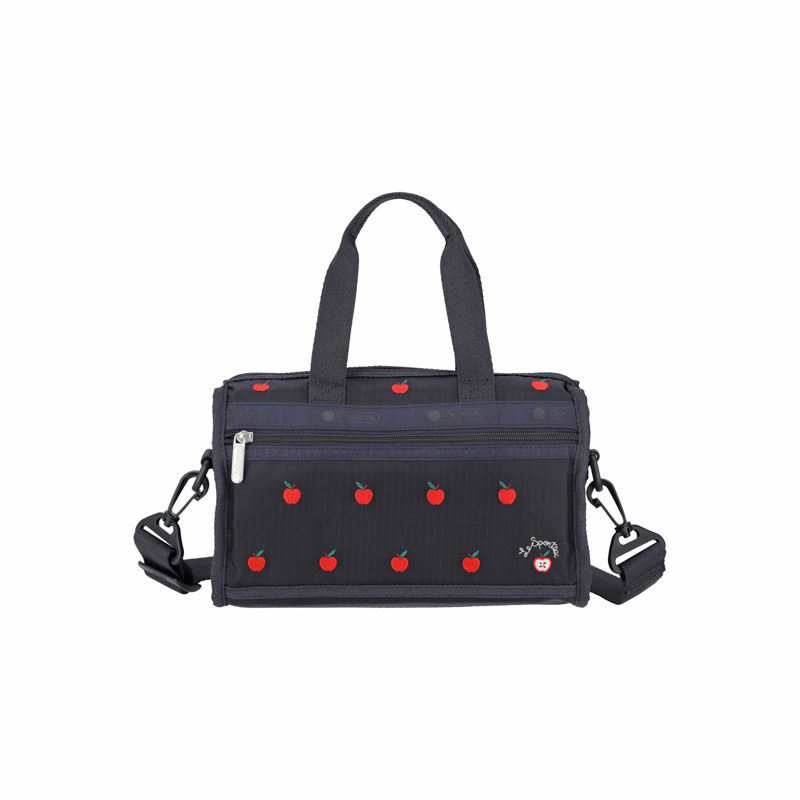 TH MINI DUFFEL CROSSBODY (RED APPLE EMBROIDERY)