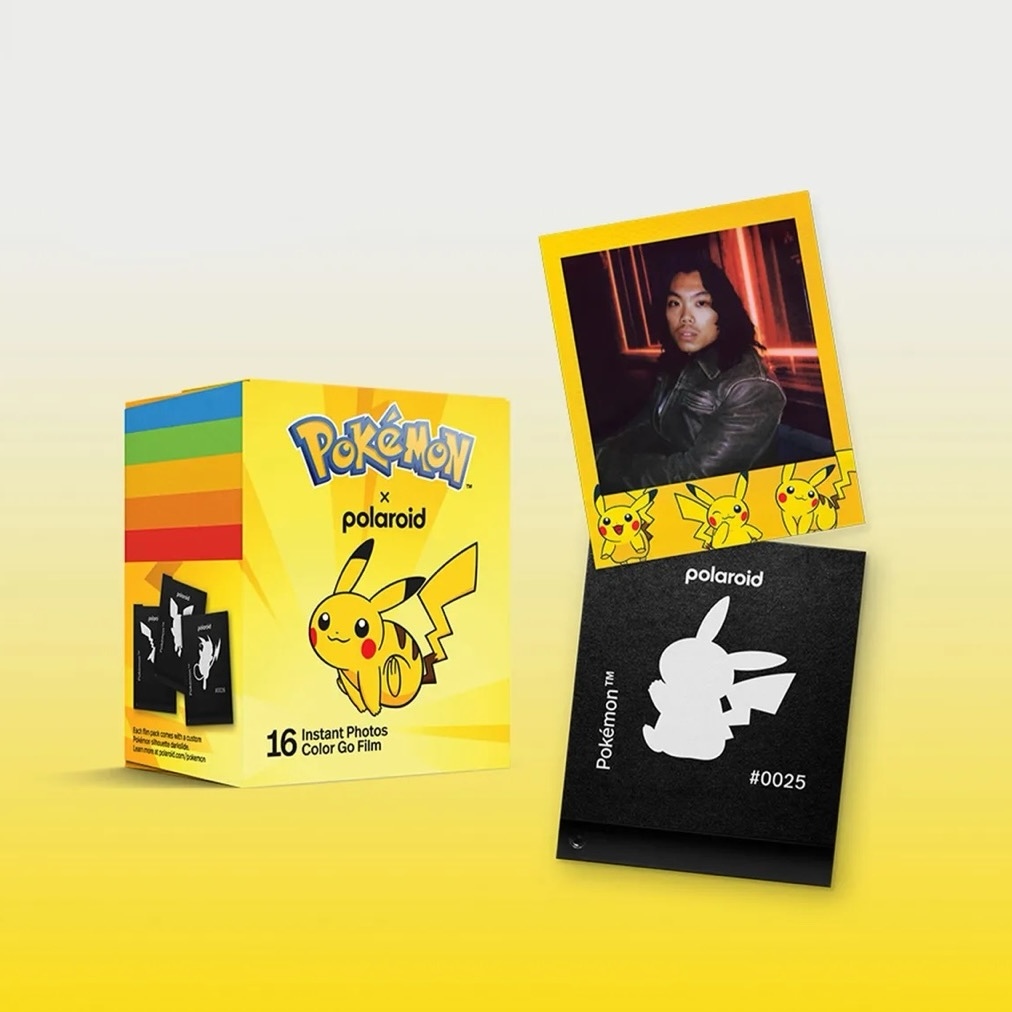 Pokémon X Polaroid Go Color Film 寶可夢 聯名款 皮卡丘圖案 黃色 寶麗萊底片 一包16張 / 預購