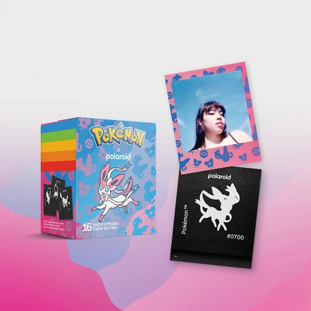 Pokémon X Polaroid Go Color Film 寶可夢 聯名款 仙子伊布圖案 粉色 寶麗萊底片 一包16張 / 預購