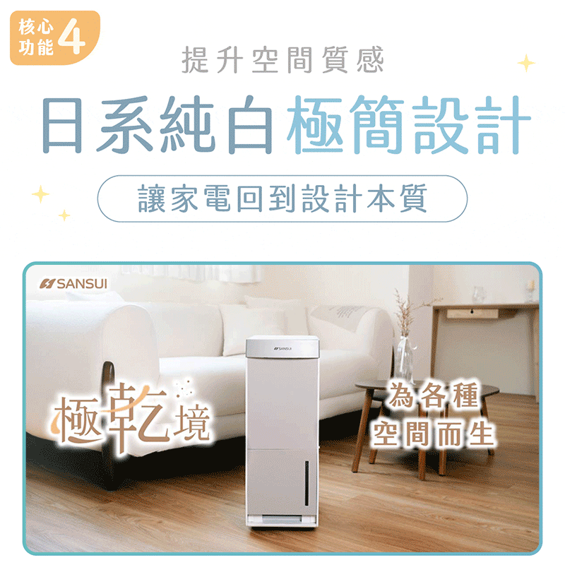 白色除濕機,美型家電,美型除濕機,套房除濕機