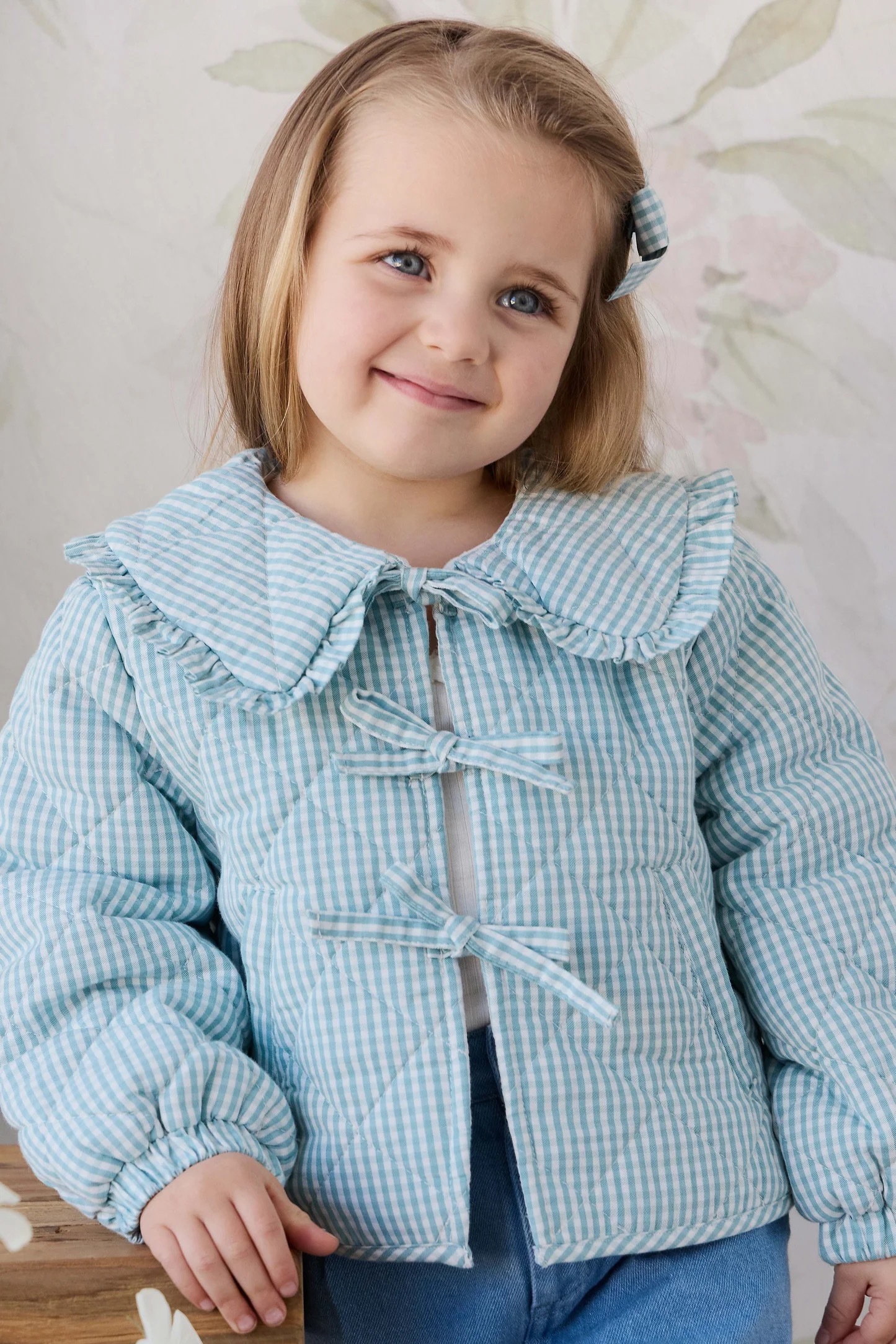 【預購】JAMIE KAY - Mariette Jacket（Sky Gray Gingham）