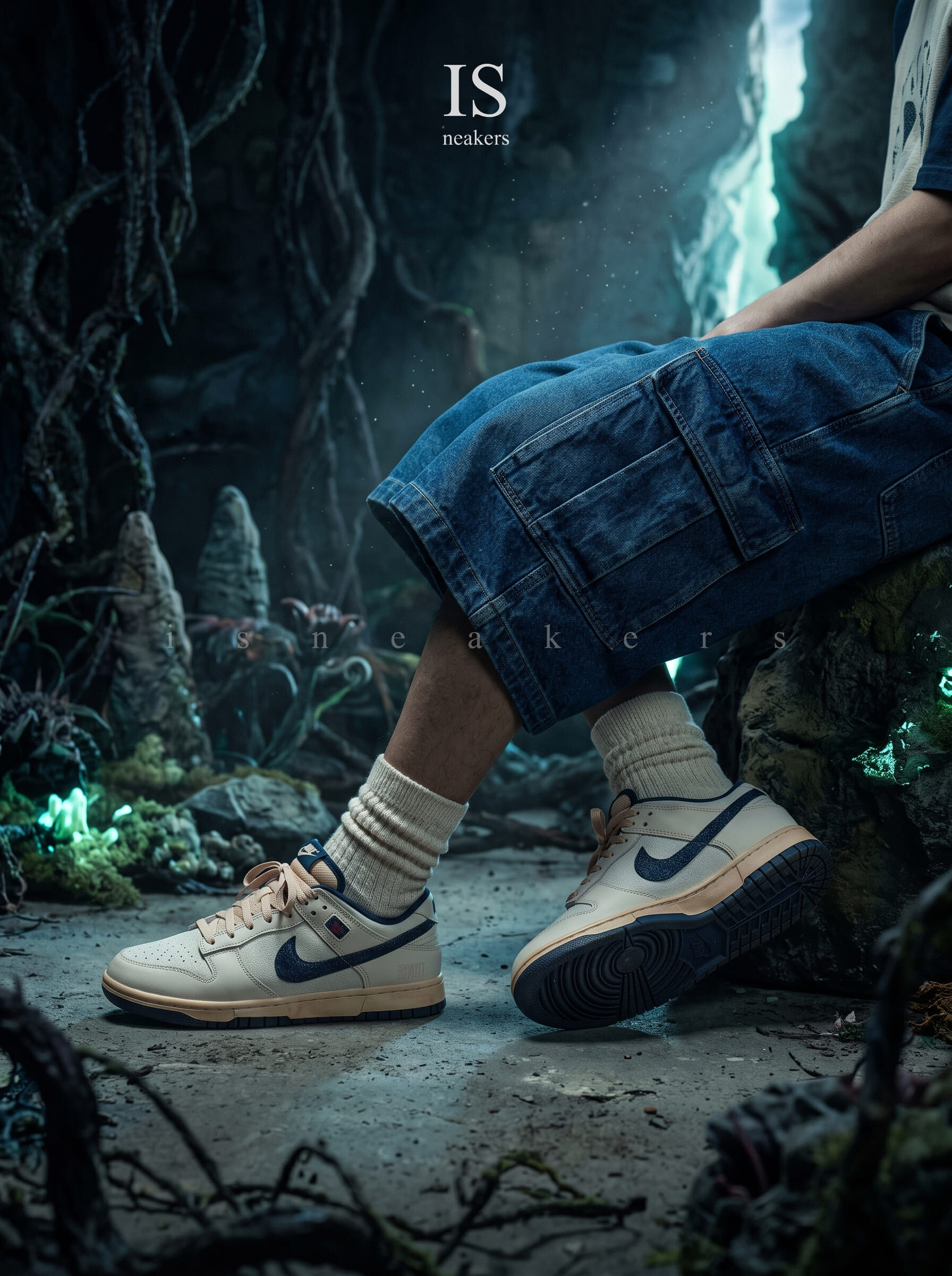 iSNEAKERS｜Stranger Things x Nike Dunk Low Phantom and Midnight Navy IH6766-001
