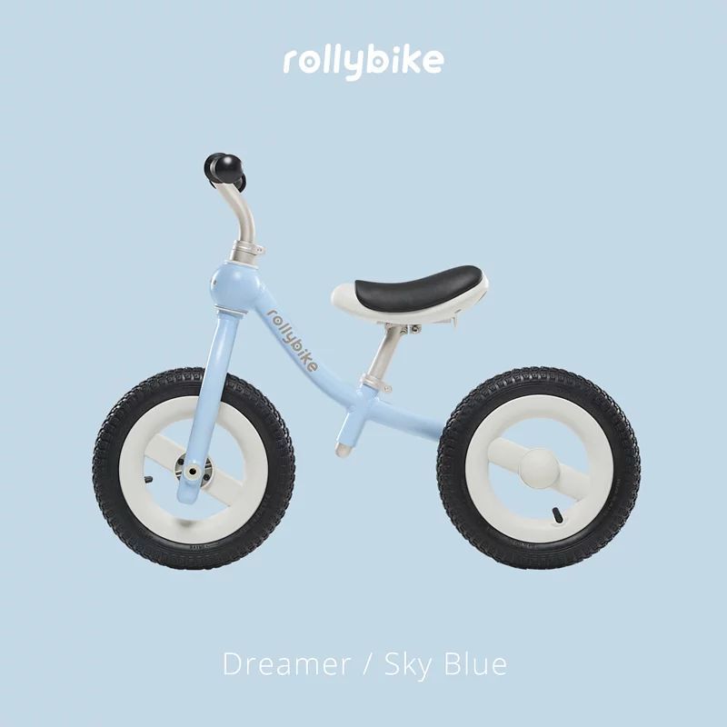 【rollybike】二合一滑步車｜天空藍