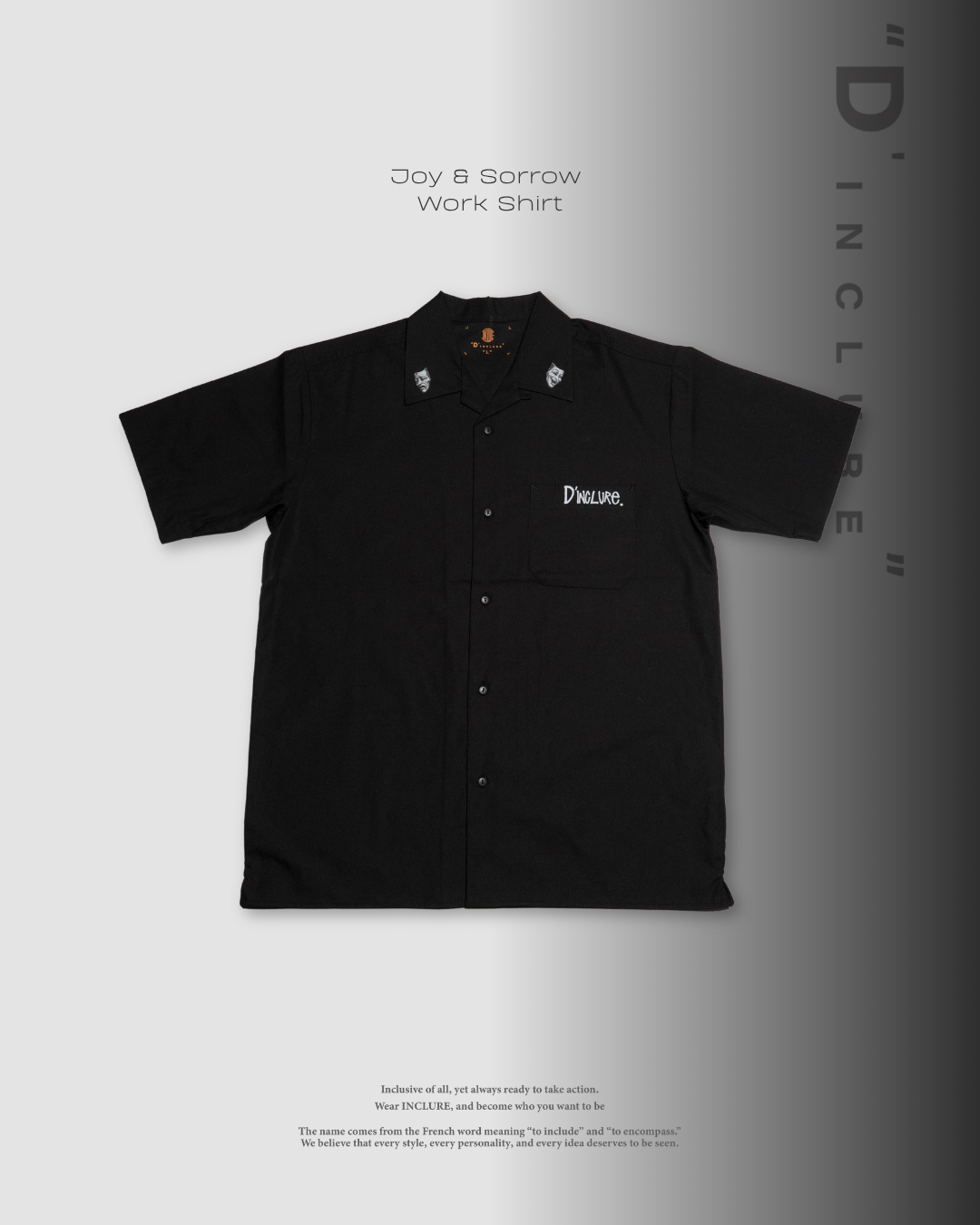 D'INCLURE -  Joy & Sorrow Work Shirt (喜與悲工作襯衫)