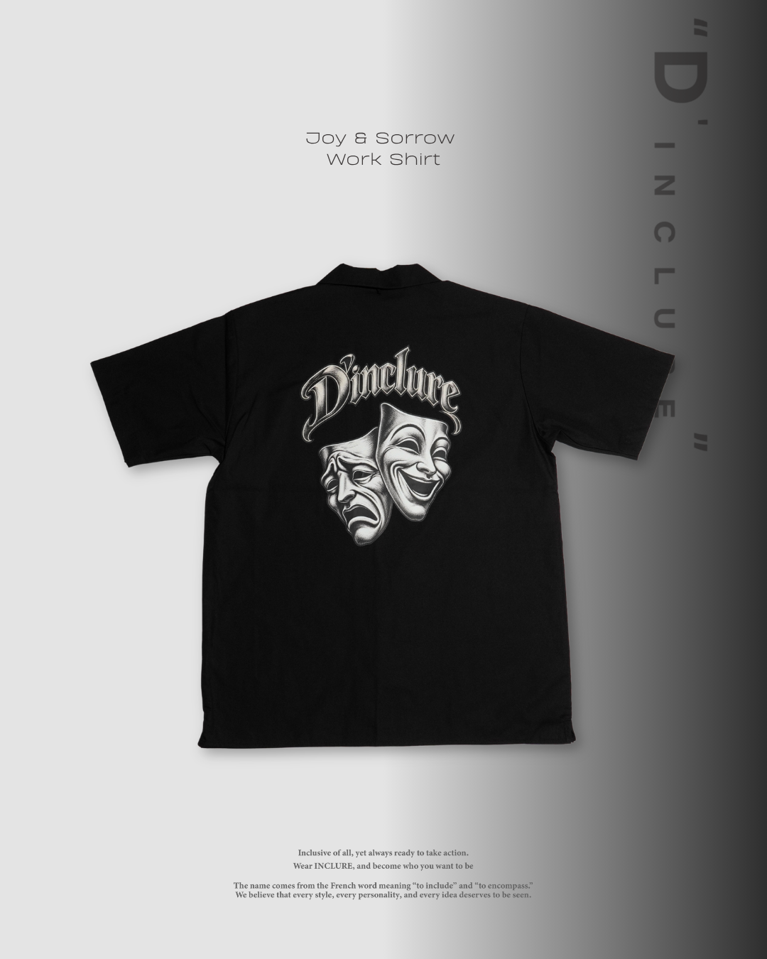 D'INCLURE -  Joy & Sorrow Work Shirt (喜與悲工作襯衫)